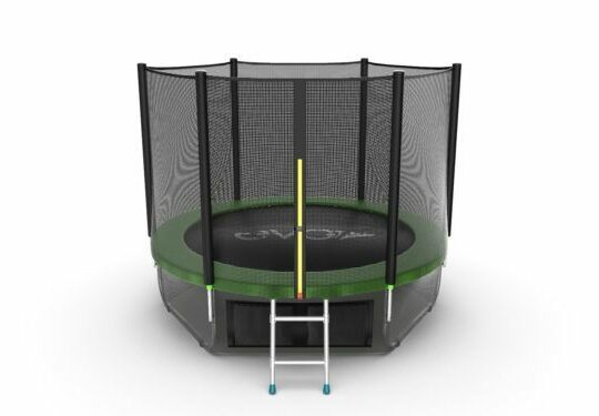 Фото 60 - EVO JUMP External 10ft (Green) + Lower net. Батут с внешней сеткой и лестницей, диаметр 10ft (зеленый/синий) + нижняя сеть.