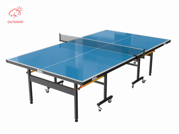 Фото 1 - Всепогодный теннисный стол складной UNIX line outdoor 6mm (blue).